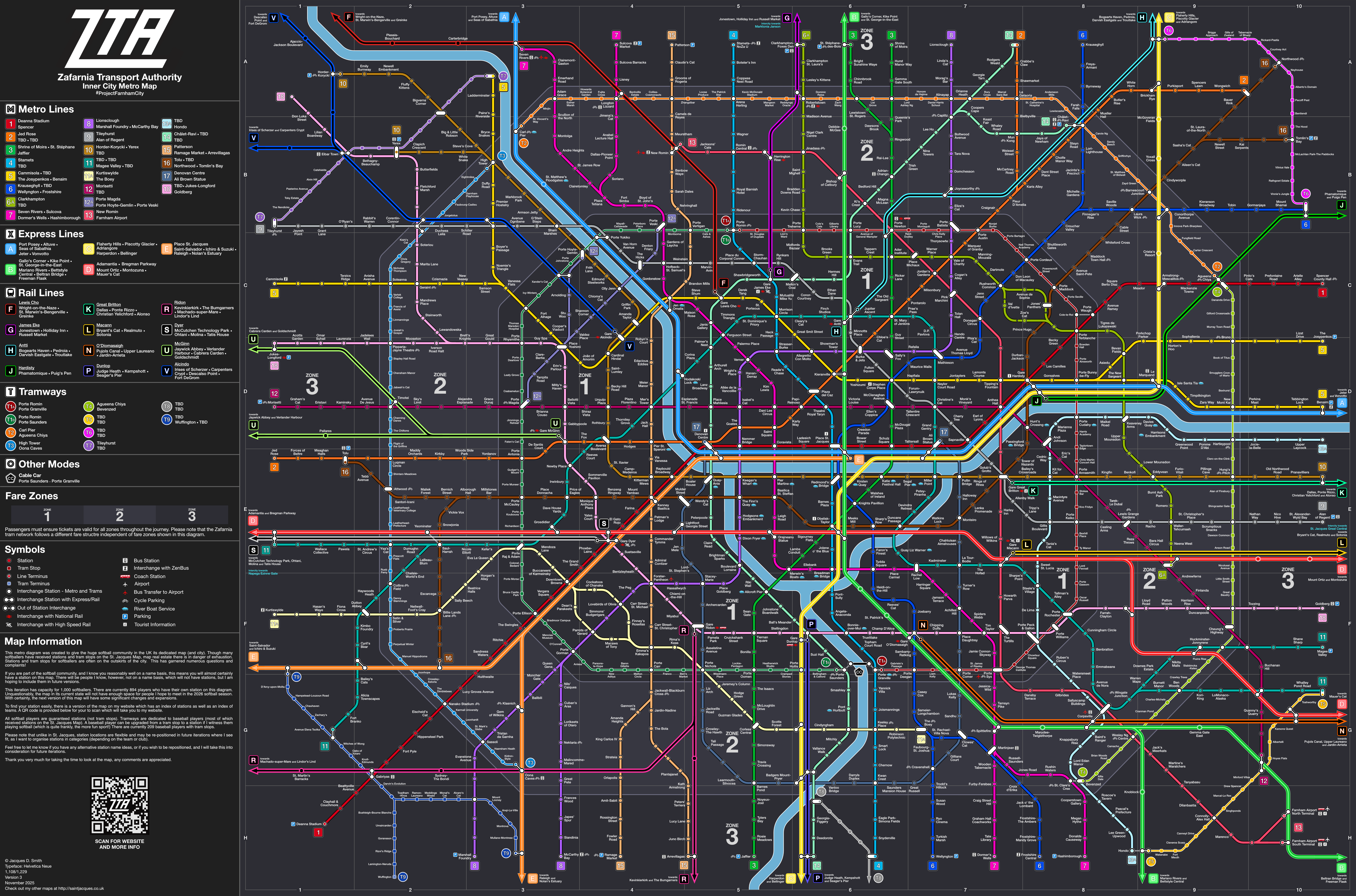 Zafarnia Metro Map